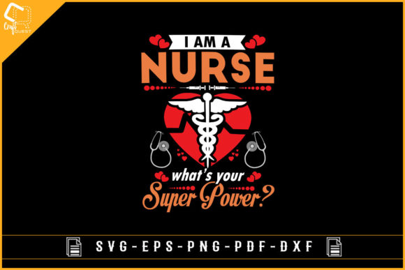 Awesome Design of Nurse with Superpower: Graphics and Crafts