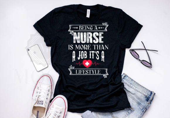 Being a Nurse Tshirt Template: Graphics and Crafts