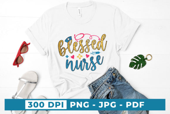 Blessed Nurse, Sublimation Design