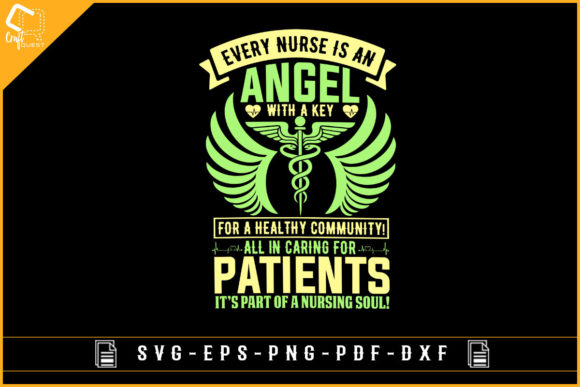 Ever Nurse is an Angel T-shirt Design: Graphics and Crafts