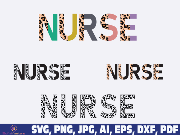 Half Leopard Nurse: Graphics for Crafts and Creative Projects