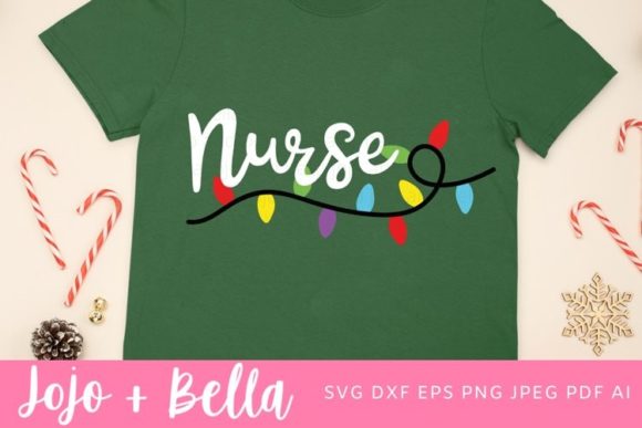 Nurse Christmas Graphics & Crafts
