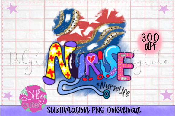 Nurse Sublimation Design for Graphics and Crafts