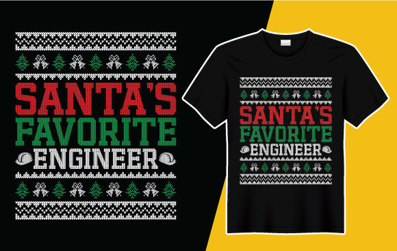Santa’s Favorite Nurse T-Shirt Design: Graphics & Crafts for Local Business